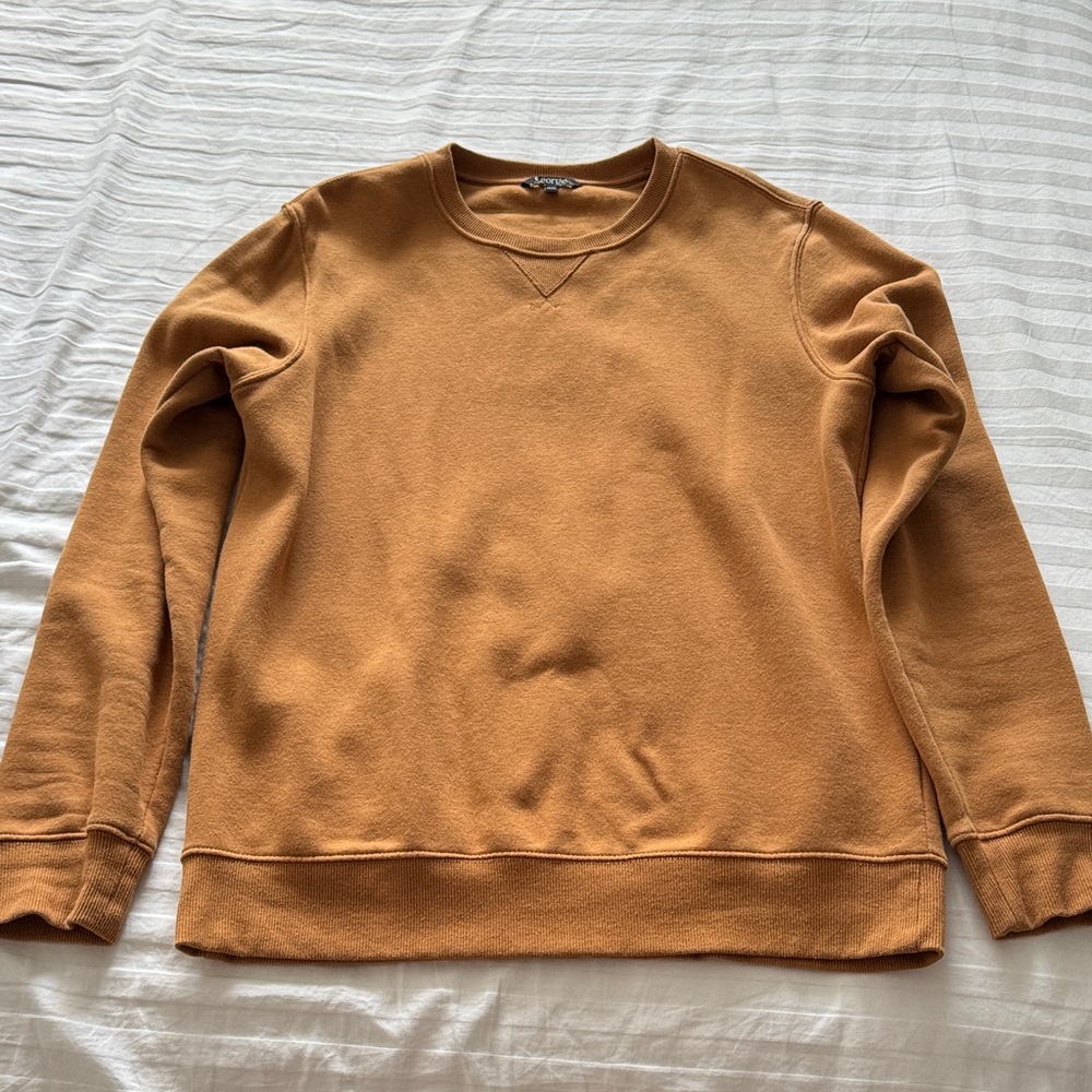 George Men's Brown Crewneck Sweater